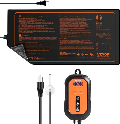Vevor Seedling Heat Mat Digital Thermostat Combo Set 10
