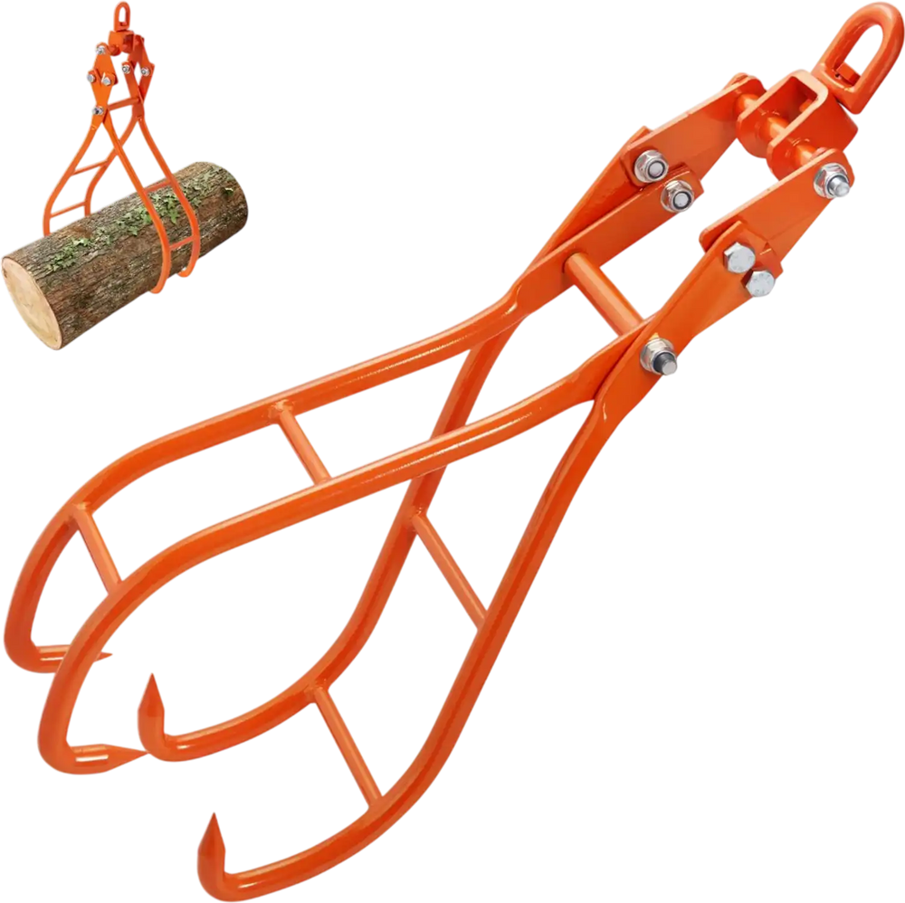 VEVOR Timber Claw Hook, 28 inch 4 Claw Log Grapple for Logging Tongs, Swivel Steel Log Lifting Tongs, Eagle Claws Design with 2205 lbs/1000 kg Loading Capacity for Tractors, ATVs, Trucks, Forklifts