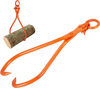 VEVOR Log Skidding Tongs, 32 inch 2 Claw Log Lifting Tongs, Heavy Duty Steel Lumber Skidding Tongs, 1543 lbs/700 kg Loading Capacity, Log Lifting, Handling, Dragging & Carrying Tool