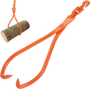 VEVOR Log Skidding Tongs, 32 inch 2 Claw Log Lifting Tongs, Heavy Duty Rotating Steel Lumber Skidding Tongs, 1543 lbs/700 kg Loading Capacity, Log Lifting, Handling, Dragging & Carrying Tool