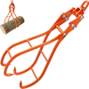 VEVOR Timber Claw Hook, 36 inch 4 Claw Log Grapple for Logging Tongs, Swivel Steel Log Lifting Tongs, Eagle Claws Design with 3307 lbs/1500 kg Loading Capacity for Tractors, ATVs, Trucks, Forklifts