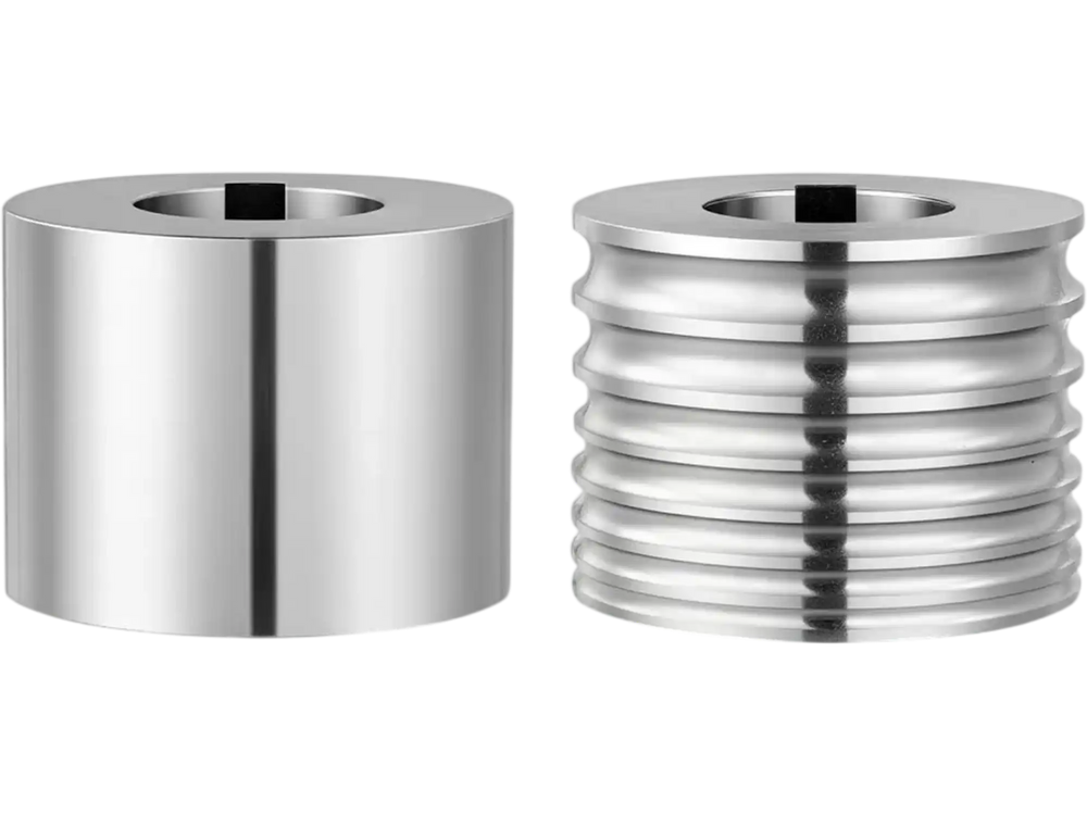 VEVOR Replacement Roller for Rolling Mill 1 Half-Round & 1 Flat Roller, Jewelry DIY Tool Accessory Parts, 7 Sizes Grooves, Premium Alloy Steel, for Pressing Ductile Metals, Gold, Silver, Copper