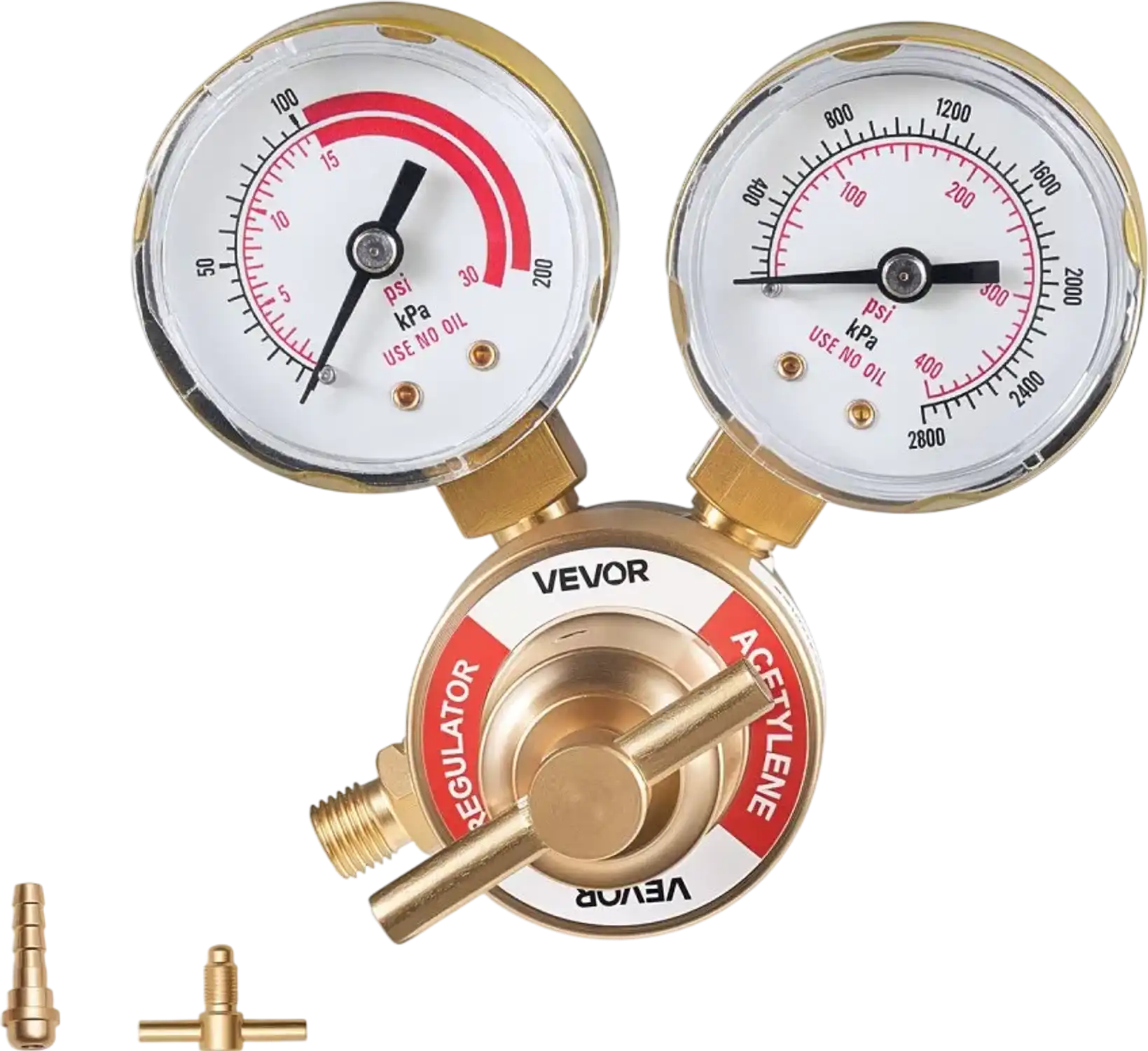 Vevor Acetylene Regulator Precise 0-400 PSI Welding Gas Gauge New