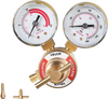 VEVOR Acetylene Regulator, Precise Acetylene Regulator, 0-400PSI Welding Gas Gauge with CGA-200 Inlet Connection & 9/16"-18 LH Outlet Connection, T-Handle Adjustment