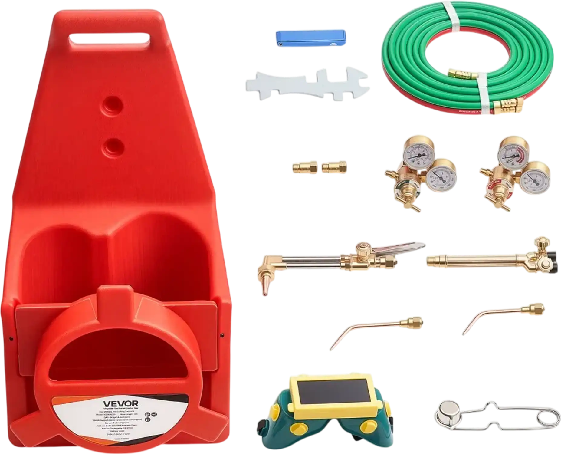 Vevor Torch Kit Oxygen Acetylene Welding & Cutting Set with Check Valves and 15' Twin Hose New
