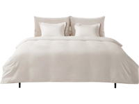 VEVOR Queen Duvet Cover Set, 100% Cotton, 3 Pieces Bedding Set Queen Size with 1 Duvet Cover 90 x 90 in and 2 Pillow Shams 20 x 26 in, Soft Breathable, Double Zipper Closure, for Home Bedding, White