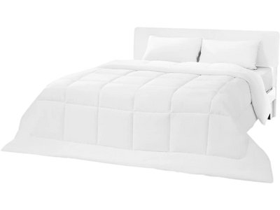 VEVOR Comforter Duvet Insert, 102 x 90 in, King Size Down Alternative Comforter, Quilted All Season Duvet with 4 Tabs, Soft & Machine Washable, Box Stitched Bedding for Home Hotel, Women/Men, White