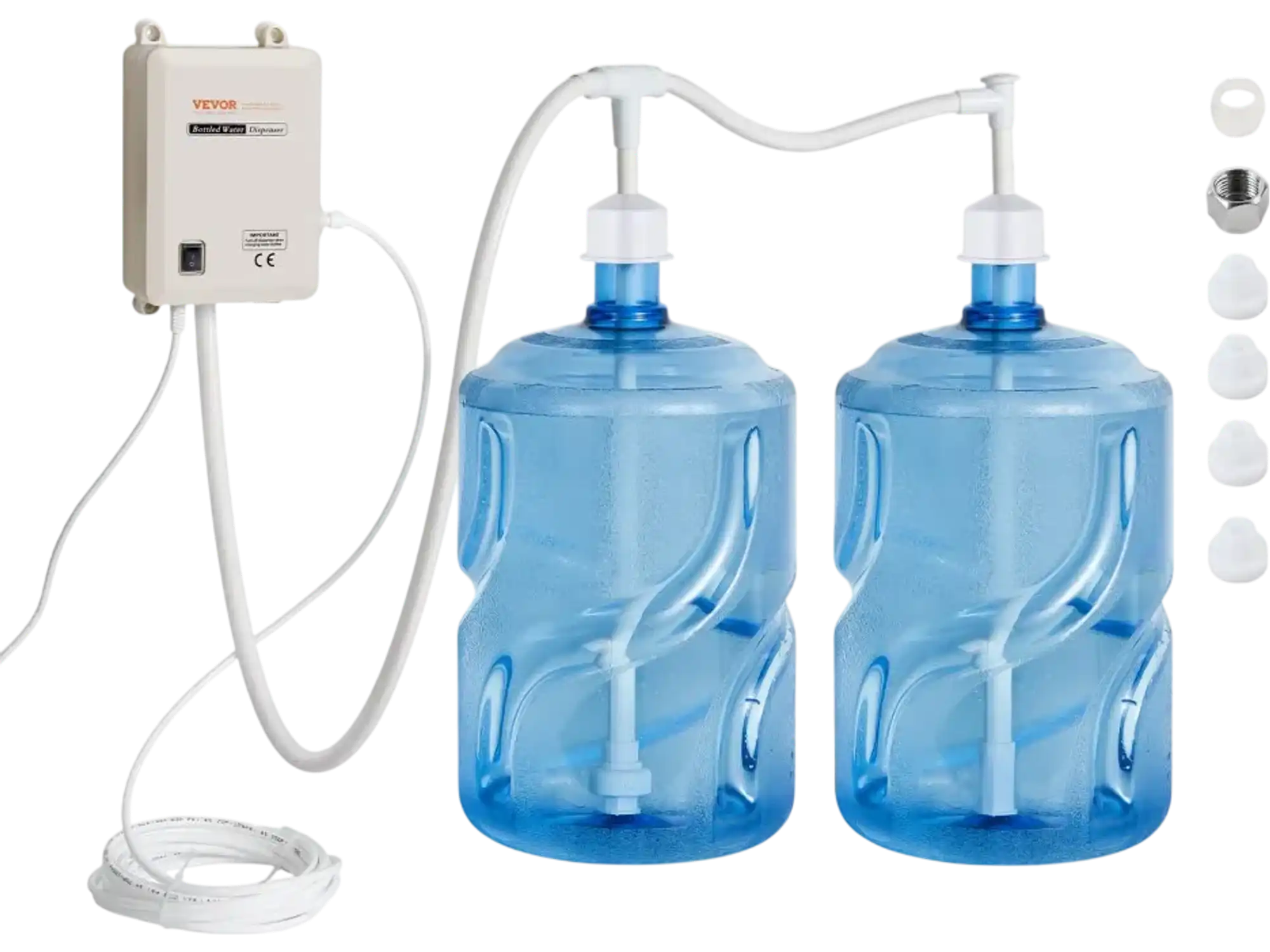 Vevor Bottled Water Dispenser Pump System Automatic Electric Double-Pipe 2x5 Gallon New