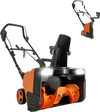 VEVOR Electric Snow Blower, 20 inch 15A Corded Snow Thrower with Dual LED Headlights & 180° Rotating Chute, 25FT Throwing Distance, 12" Depth Clearing, Walk-Behind Snowblower for Driveway Sidewalk