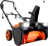 VEVOR Electric Snow Blower, 23 inch 15A Corded Snow Thrower with Dual LED Headlights & 180° Rotating Chute, 25FT Throwing Distance, 12" Depth Clearing, Walk-Behind Snowblower for Driveway Sidewalk