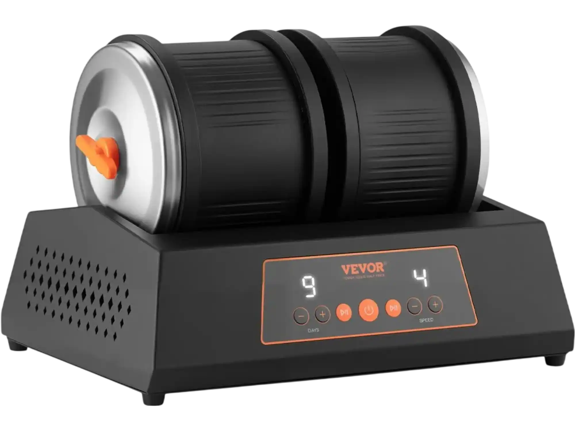 Vevor Rock Tumbler Kit 8 lbs Double Barrel Polishing Machine New