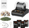 VEVOR Rock Tumbler, 1 lb Rock Polishing Machine, Rocks Tumbling Kit with 4-Speed Adjustment, 1–9 Day Timer, PC Sound Reduction Cover & TPU Drum, Direct Drive Motor Rocks Polishing, Quiet Operation