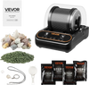 VEVOR Rock Tumbler, 2 lb Rock Polishing Machine, Rocks Tumbling Kit with 4-Speed Adjustment, 1–9 Day Timer, PC Sound Reduction Cover & TPU Drum, Direct Drive Motor Rocks Polishing, Quiet Operation
