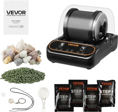 Vevor Rock Tumbler 2 lbs Rock Polishing Machine Kit New