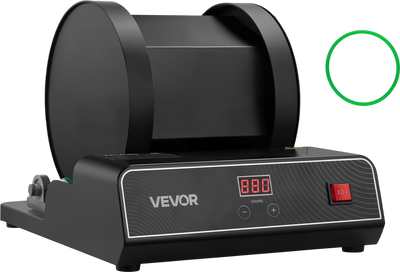 VEVOR Rock Tumbler Kit, 17 lbs Rock Polishing Kit, 2-Speed Stone Polishing Kit with 240-Hour Polishing Timer, Rock Polisher with Belt-Driven Brushless Motor, Rock Polisher for Adults and Kids