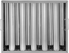 VEVOR Pack of 6 Hood Filters 19.5W x 15.5H Inch, 430 Stainless Steel 5 Grooves Commercial Hood Filters, Range Hood Filter for Grease Rated Commercial Kitchen Exhaust Hoods