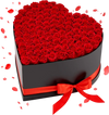 VEVOR Forever Flowers, 100 Preserved Roses in a Heart Shape Box, Eternal Flowers Immortal Bouquet Birthday Present for Women Her Wife Mothers, Anniversary, Valentine's Day,Christmas, Red