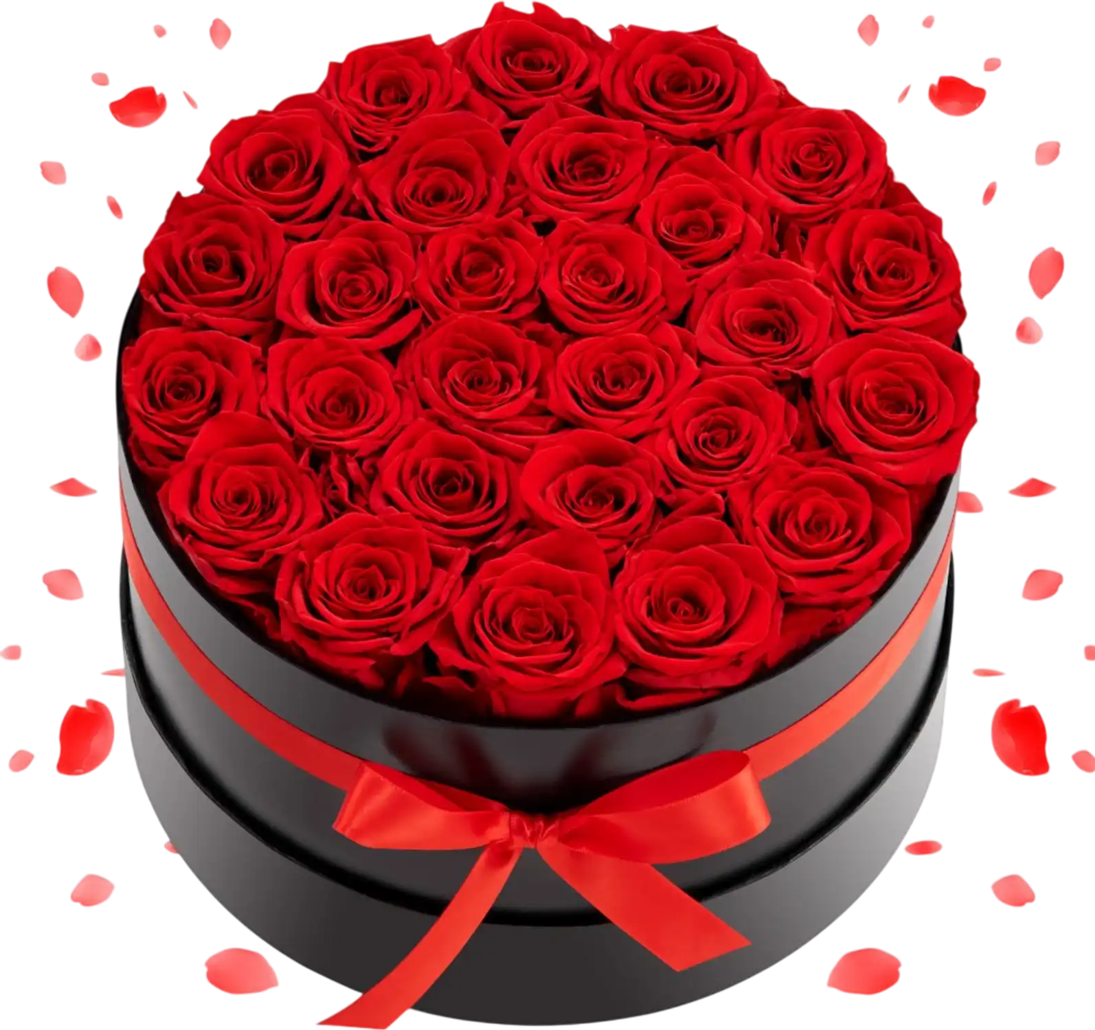 Vevor Preserved Roses Long Lasting Roses Box 27 Flowers Red Round New