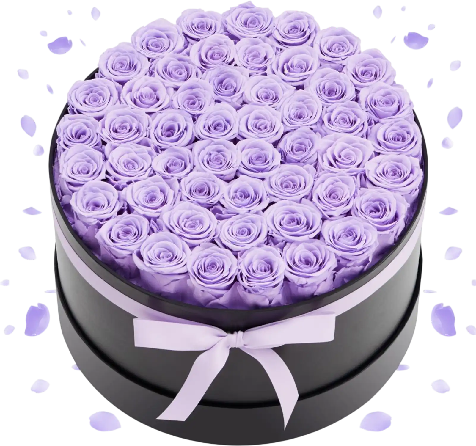 Vevor Preserved Roses Box 50 Lavender Purple Forever Flowers New
