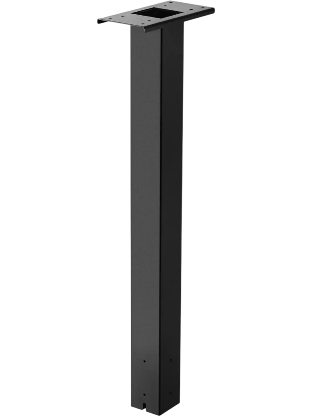 VEVOR Mailbox Post, 43 x 4 x 4 Inches, Steel In-Ground Mounting Mail Box Stand with Universal Plate Bracket, Heavy Duty Metal Post Sleeve Kit for Outside Curbside Residential Use, Powder Coated Black