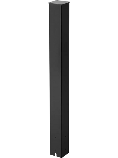 VEVOR Mailbox Post, 43 x 4 x 4 Inches, Steel In-Ground Mounting Mail Box Stand with Powder Coating Surface, Heavy Duty Metal Post Sleeve Kit for Outside Curbside Residential Use, Easy Install, Black