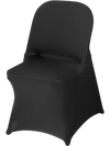 VEVOR 150 Pcs Black Chair Covers, Polyester Spandex Chair Cover, Stretch Slipcovers for Wedding Party Dining Banquet Flat-Front Chair Covers, Fits Chair Measures up to 17.72 x 18.11 x 30.31 inch