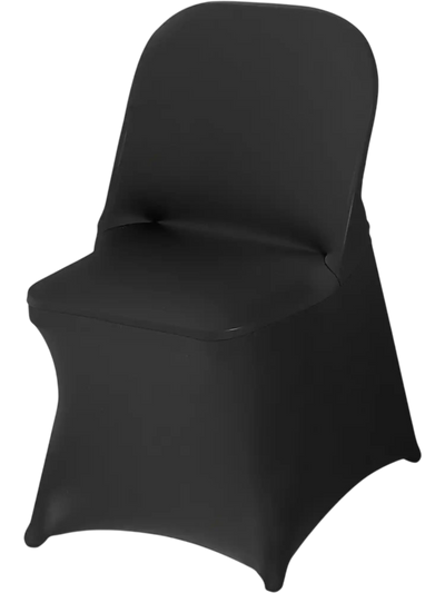 VEVOR 150 Pcs Black Chair Covers, Polyester Spandex Chair Cover, Stretch Slipcovers for Wedding Party Dining Banquet Flat-Front Chair Covers, Fits Chair Measures up to 17.72 x 18.11 x 30.31 inch