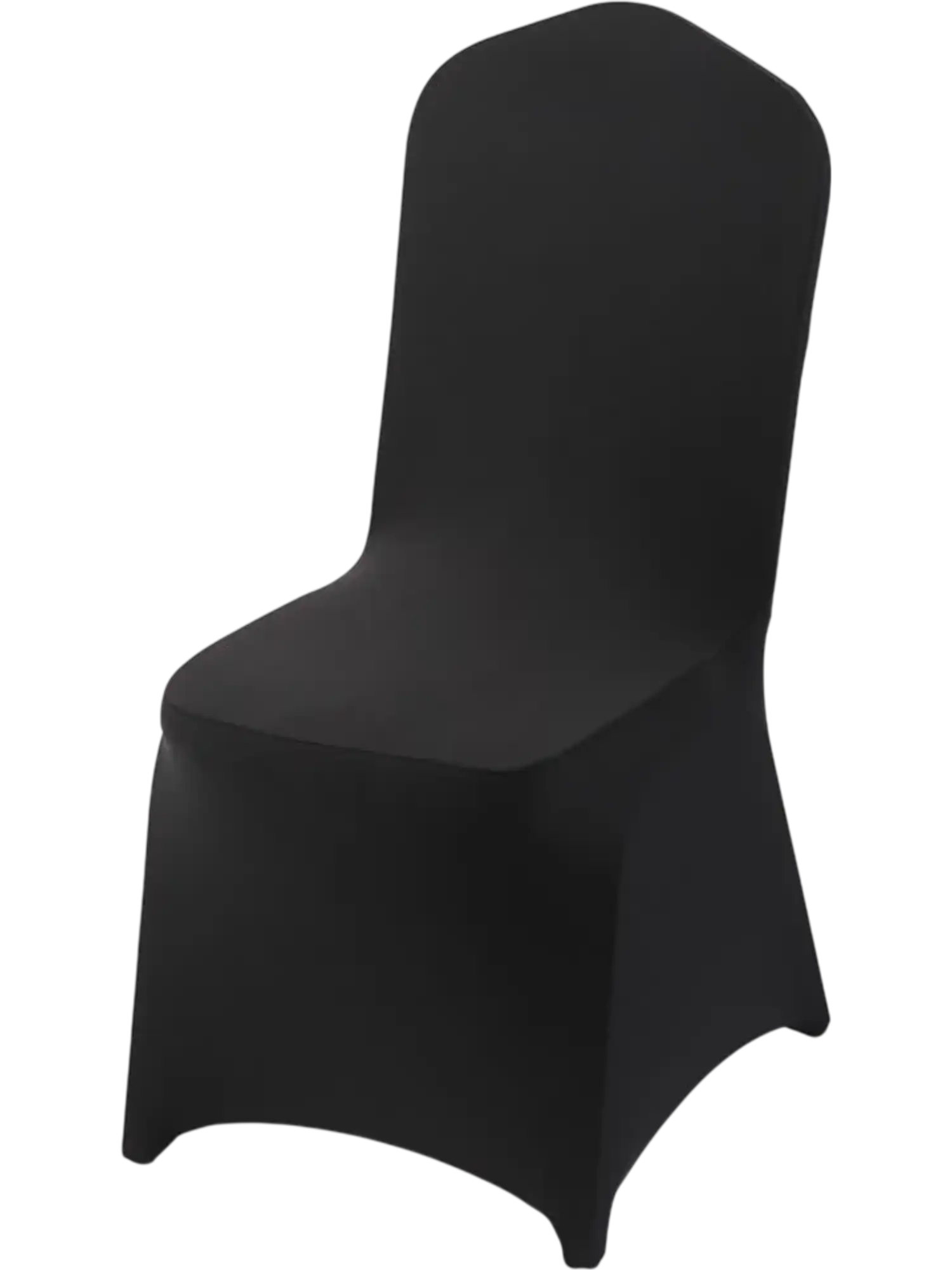 Vevor Chair Covers Black Polyester Spandex Stretch Slipcovers 150-Piece Banquet Chair Set New