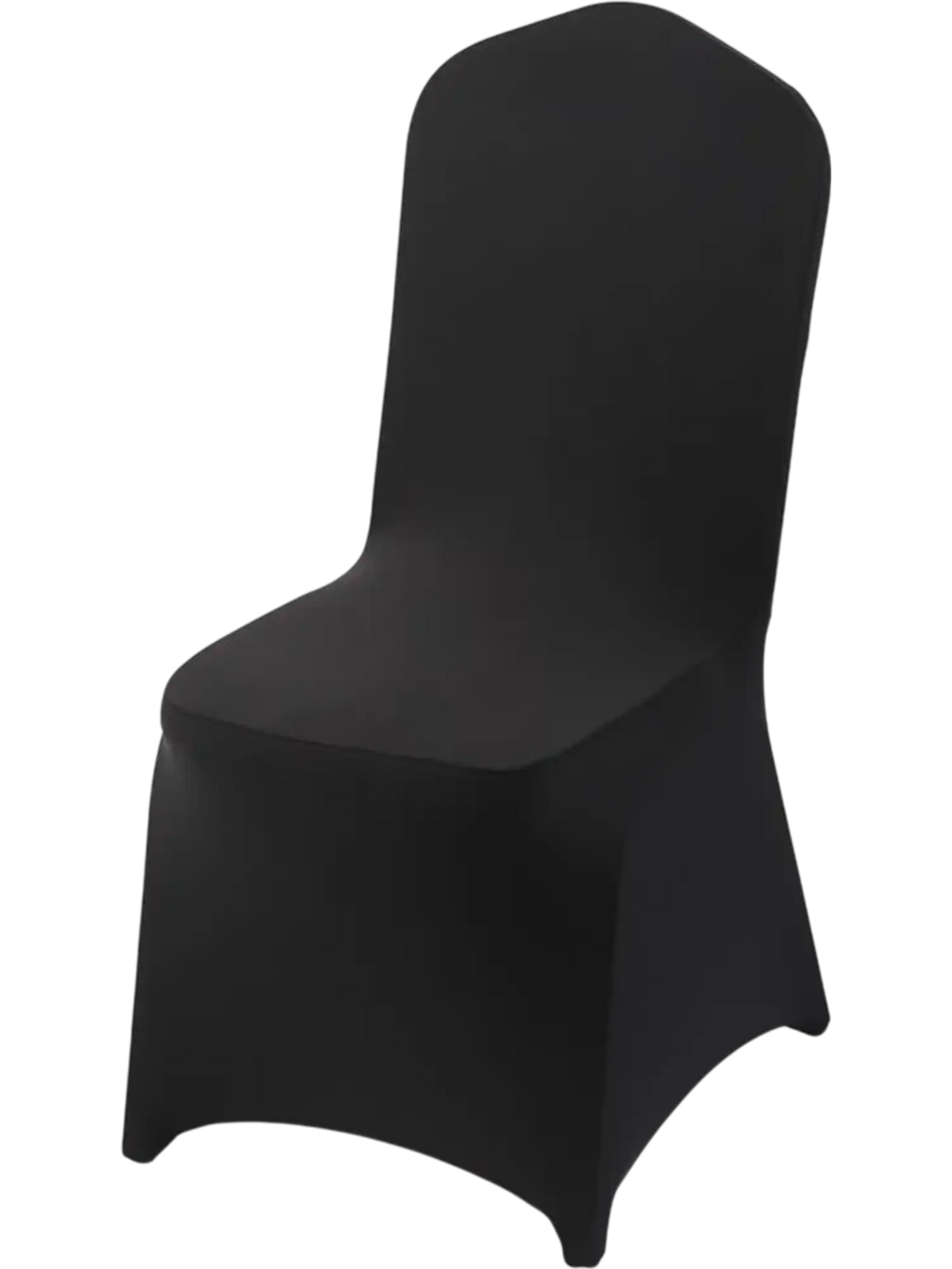 VEVOR 150 Pcs Black Chair Covers, Polyester Spandex Chair Cover, Stretch Slipcovers for Wedding Party Dining Banquet Flat-Front Chair Covers, Fits Chair Measures up to 20.08 x 17.72 x 37.4 inch
