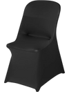 VEVOR 30 Pcs Black Chair Covers, Polyester Spandex Chair Cover, Stretch Slipcovers for Wedding Party Dining Banquet Flat-Front Chair Covers, Fits Chair Measures up to 18.11 x 19.69 x 33.86 inch
