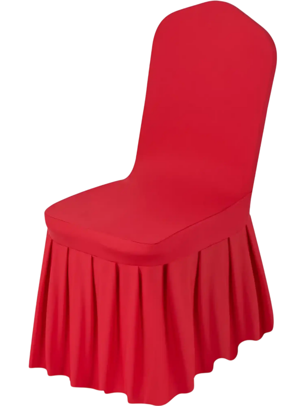 VEVOR 30 Pcs Red Chair Covers, Polyester Spandex Chair Cover, Stretch Slipcovers for Wedding Party Dining Banquet Flat-Front Chair Covers, Fits Chair Measures up to 20.08 x 17.72 x 37.4 inch