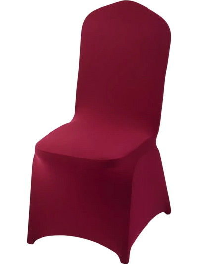 Vevor Chair Covers 50 pcs Burgundy Stretch Spandex Banquet Slipcovers New