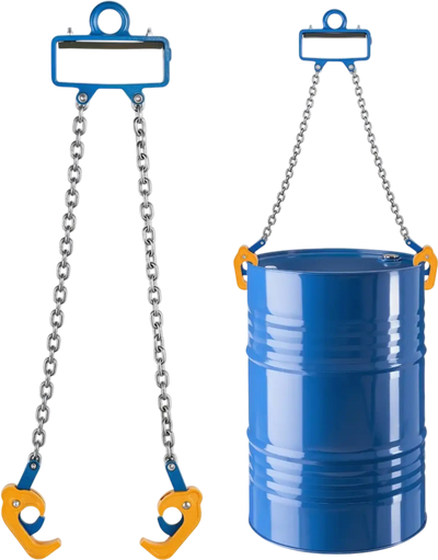 Vevor Chain Drum Lifter 2200 lbs G80 Barrel Lifting Clamp New