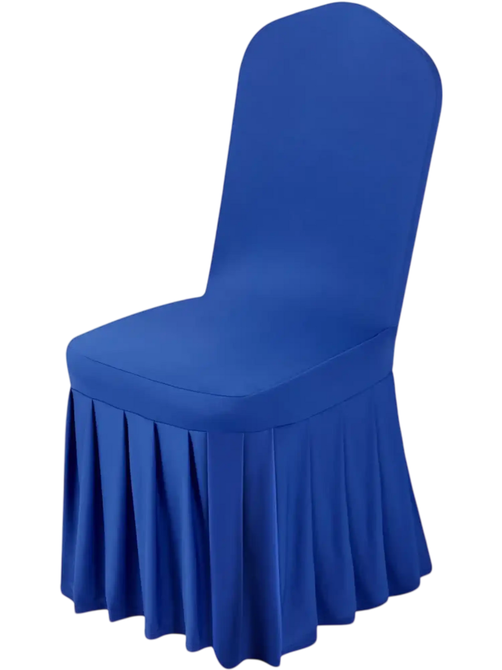 VEVOR 30 Pcs Blue Chair Covers, Polyester Spandex Chair Cover, Stretch Slipcovers for Wedding Party Dining Banquet Flat-Front Chair Covers, Fits Chair Measures up to 20.08 x 17.72 x 37.4 inch