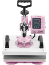 VEVOR Heat Press, 12 x 10inch Heat Press Machine, 360° Swing Away T-Shirt Pressing Machine, Fast and Even Heating, Digital Precise Control, Heat Transfer Machine for T-Shirts/Pillows/Bags, Pink