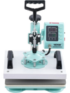 VEVOR Heat Press, 12 x 10inch Heat Press Machine, 360° Swing Away T-Shirt Pressing Machine, Fast and Even Heating, Digital Precise Control, Heat Transfer Machine for T-Shirts/Pillows/Bags, Green