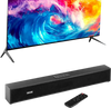 VEVOR Sound Bar for Smart TV, 2.0 Channel, 24-Inch Compact Soundbar TV Speakers for Projector, Bluetooth AUX Connection, Remote Control, Easy Setup, 80W Surround Sound System for PC Home Theater Audio