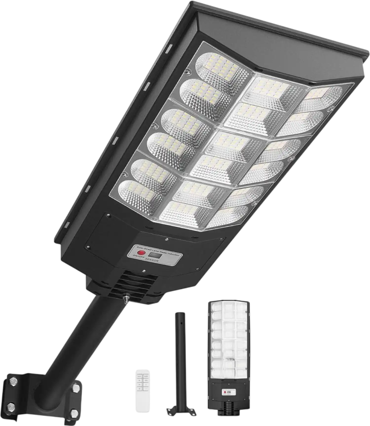 Vevor Solar Street Light 12000W 900000LM Dusk-to-Dawn LED Flood Security Lamp New