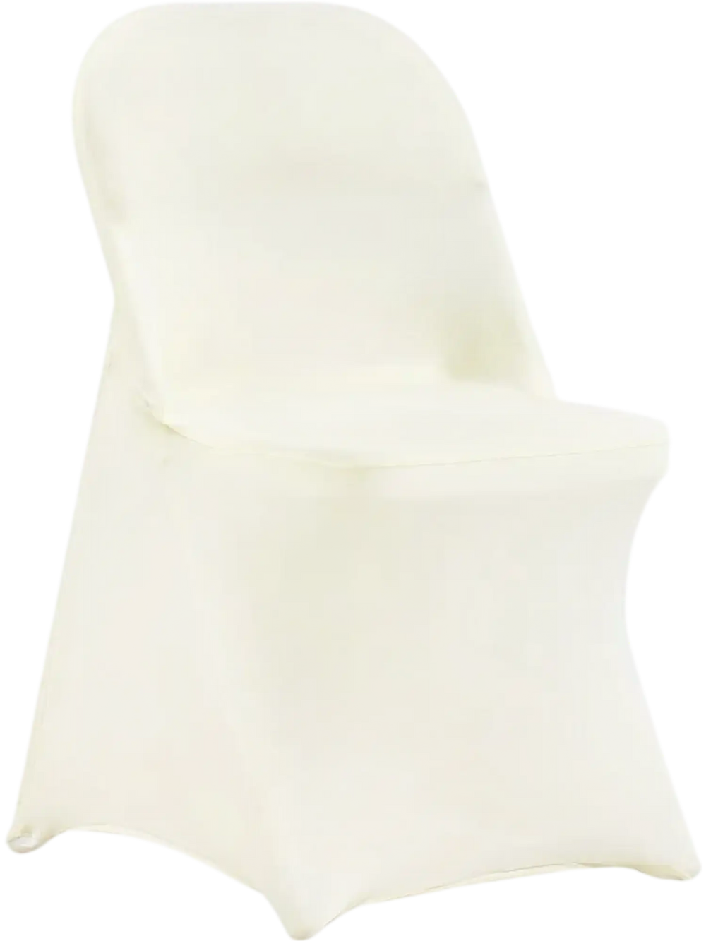 VEVOR Stretch Spandex Folding Chair Covers, Universal Fitted Chair Cover, Removable Washable Protective Slipcovers, for Wedding, Holiday, Banquet, Party, Celebration, Dining (30PCS Ivory White)