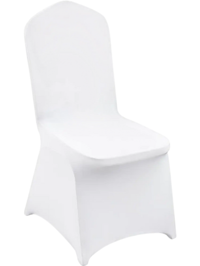 VEVOR Stretch Spandex Folding Chair Covers, Universal Fitted Chair Cover, Removable Washable Protective Slipcovers, for Wedding, Holiday, Banquet, Party, Celebration, Dining (12PCS White)
