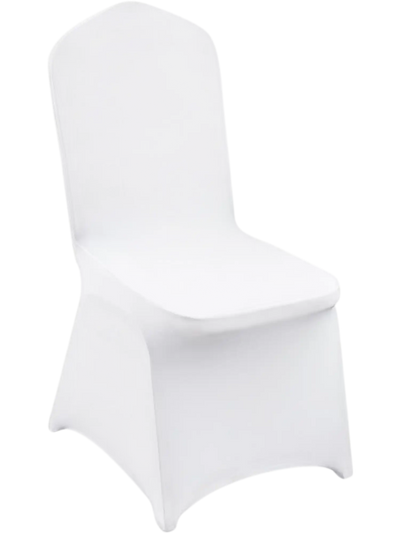 VEVOR Stretch Spandex Folding Chair Covers, Universal Fitted Chair Cover, Removable Washable Protective Slipcovers, for Wedding, Holiday, Banquet, Party, Celebration, Dining (30PCS White)