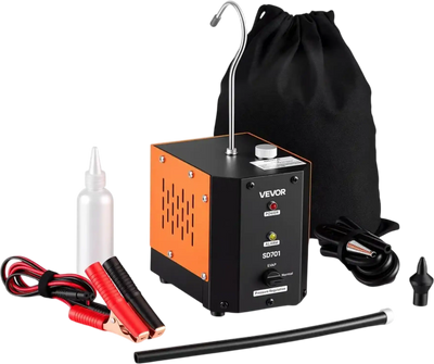 VEVOR Automotive Smoke Machine Leak Detector, DC 12V EVAP Vacuum Diagnostic Tester with Built-in Air Pump, Adjustable Pressure, Vacuum Pipeline Fuel Diagnostic Detector for Cars, Motorcycles, Boats