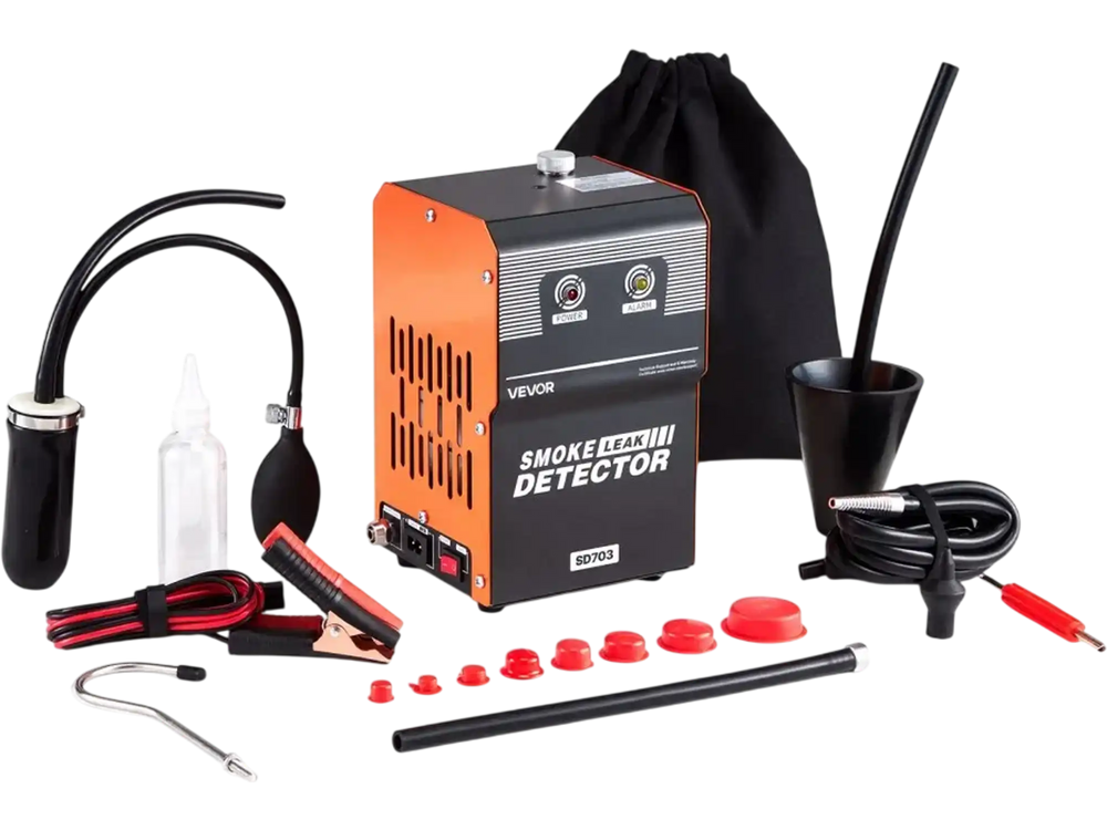 VEVOR Automotive Smoke Machine Leak Detector, DC 12V EVAP Vacuum Diagnostic Tester with Built-in Air Pump, Dual-Mode Vacuum Pipeline Fuel Diagnostic Detector for Cars, Motorcycles, Trucks, Boats, ATVs