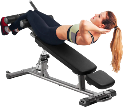 Vevor Weight Bench Adjustable Strength Training Incline Decline Sit-Up Bench New