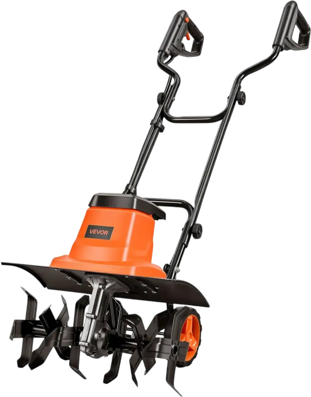 VEVOR Corded Electric Tiller, 18 Inch Tilling Width Garden Rototiller, 13.5-Amp Motor Heavy-Duty Tilling Machine, Cultivator with Steel Tines and Foldable Handle, for Lawn, Yard, and Gardening Care