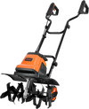 VEVOR Corded Electric Tiller, 18 Inch Tilling Width Garden Rototiller, 15-Amp Motor Heavy-Duty Tilling Machine, Cultivator with Steel Tines and Foldable Handle, for Lawn, Yard, and Gardening Care