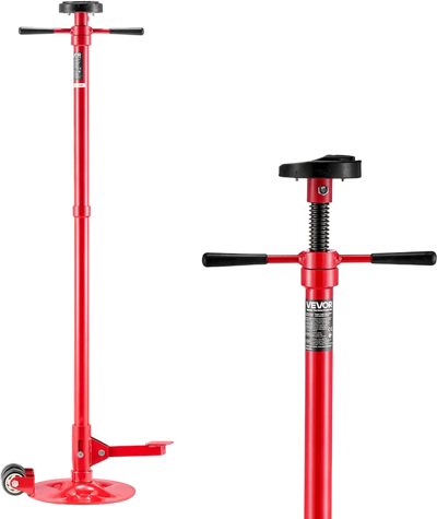 VEVOR Underhoist Support Stand, 3/4 Ton (1653 lbs) Capacity Under Hoist Jack Stand with Two Wheels, Lifting from 51.97