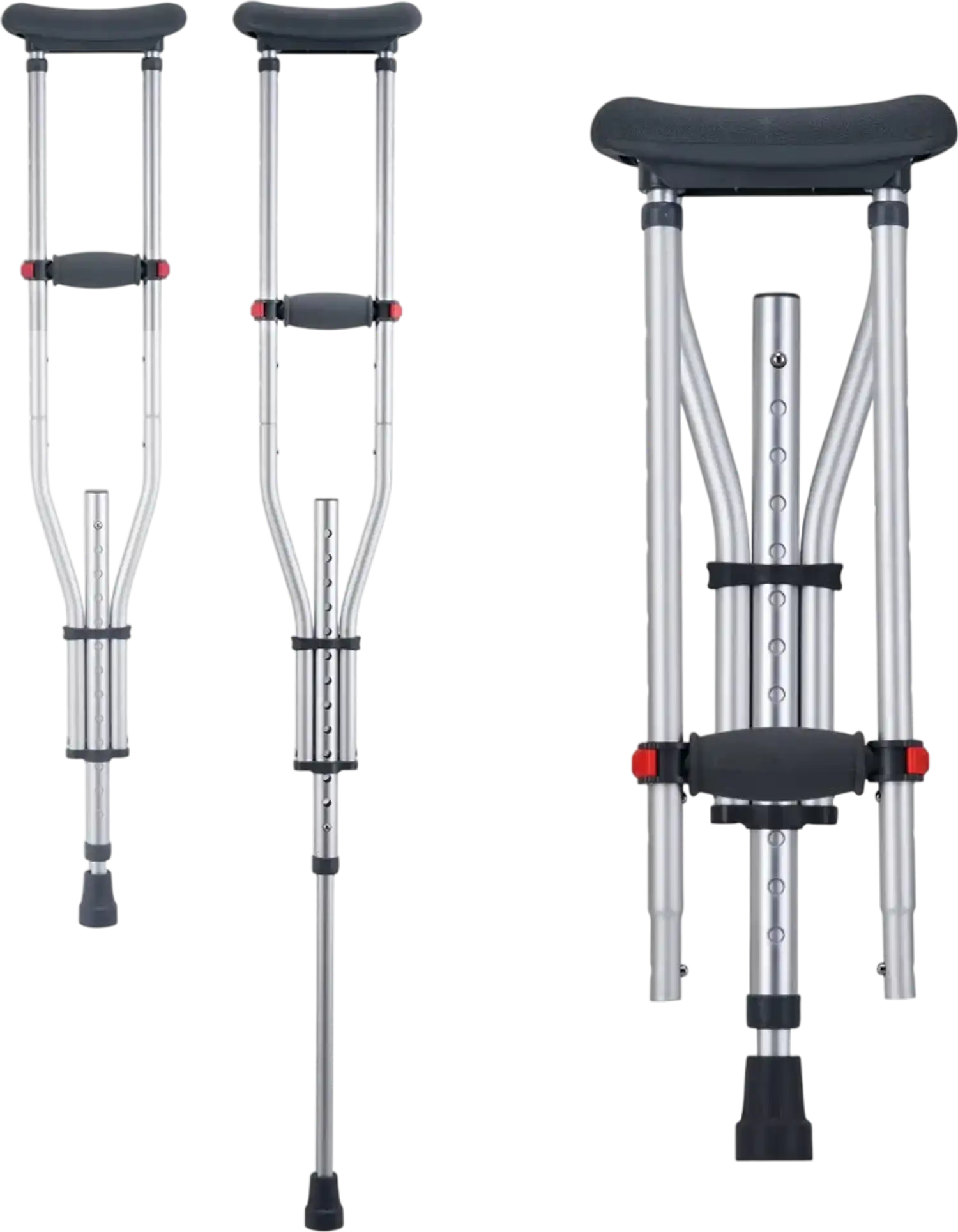 Vevor Crutches Adjustable Underarm Walking Crutches 300 lbs Pair New