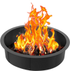 VEVOR Fire Pit Ring, 45-Inch Outer/39-Inch Inner Diameter, 10inch Height Fire Pit Insert, Heavy Duty Carbon Steel Liner DIY Campfire Ring above or In-Ground, for Outdoor Camping, Bonfires