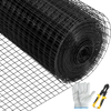 VEVOR Hardware Cloth, 36" x 50' & 1"x1" Mesh Size, Galvanized Steel Vinyl Coated 16 Gauge Chicken Wire Fencing with A Cutting Plier & A Pair of Fabric Gloves, for Garden Fencing & Pet Enclosures,